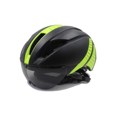 2018 hot selling adult men road bike cycling helmet with glasses