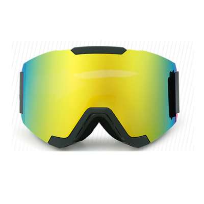 new arrival Big cylindricallens anti-fog magnet snow goggles