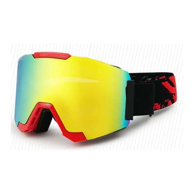 new model oem adult men women anti fog frameless ski goggles magnetic